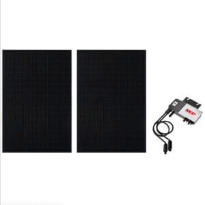 ulica solar Ulica Full Black + NEP Micro 600 BKW600NU Solar-Set 405 W 