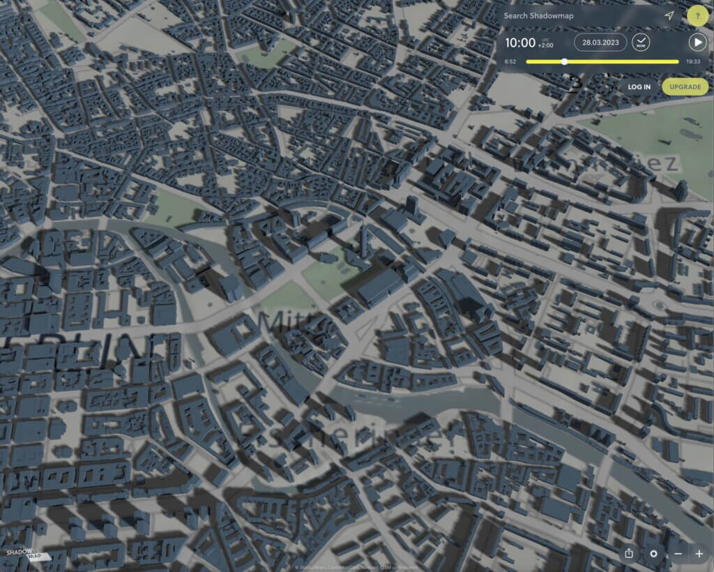 Berlin Alexanderplatz 10 Uhr © Screenshot Shadow Map